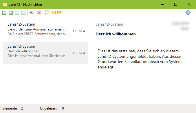 Nachrichten verwalten