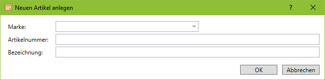 Artikel anlegen